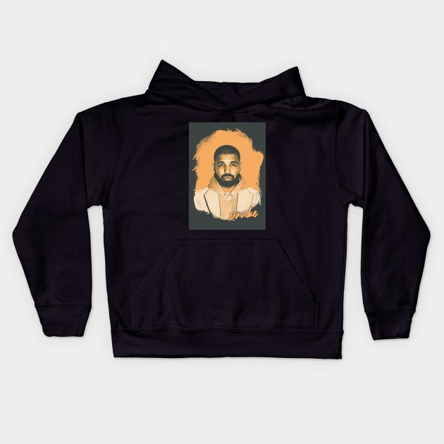 DRAKE ART Kids Hoodie by Rezronauth